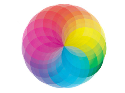 Vector color wheel design palette pallet rainbow sampler spectrum wheel