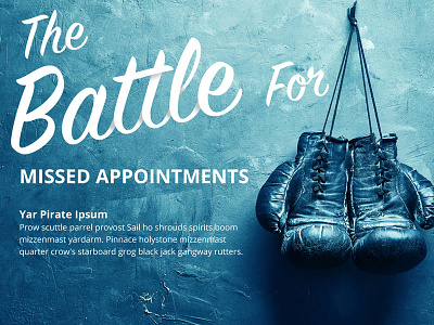 Battle for battle blue boxing font gloves