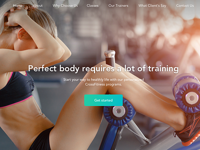 Fitness Landingpage classes crossfit fitness fitness center gym gym coach gym fitness interface design landing ui ux web design