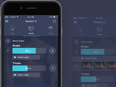 Sports App app application design fitness gym health mobile sport ui ux