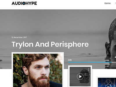 AUDIOHYPE My Profile audio form graph grid interface mobile music navigation product profile visualization