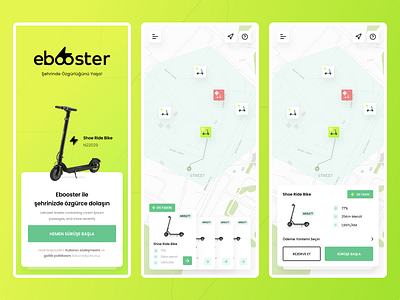 Electric Bike & Scooter UI/UX Design