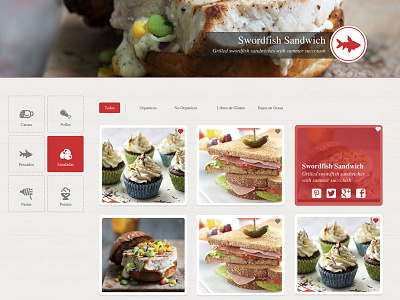 Recipes website css food html illustrator js