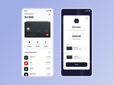 Banking Service bank banking finance finance app fintech ui ux