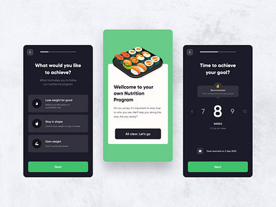 Calorie Counter & Meal Planner food meal nutrition tracker ui ux
