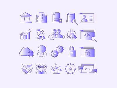 Data Protection Icon Set app branding icon iconography icons infography miew mobile set uiux web website
