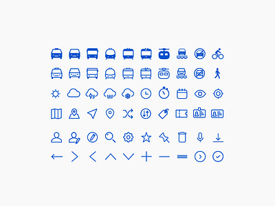 Mobility Icon Set