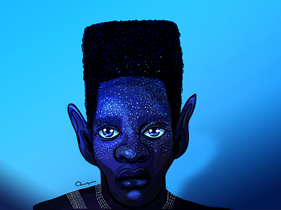 Blue Boy art colors illustration portrait texture