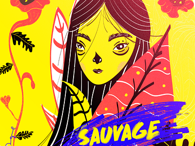 Sauvage design art illustration life nature yellow texture