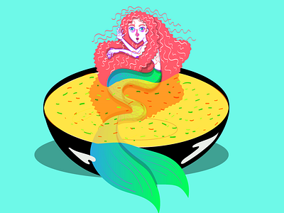 Mermaid design illustration mermay
