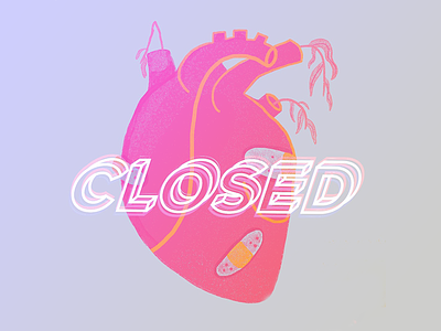Closed heart colors design design art digital art flowers illustration