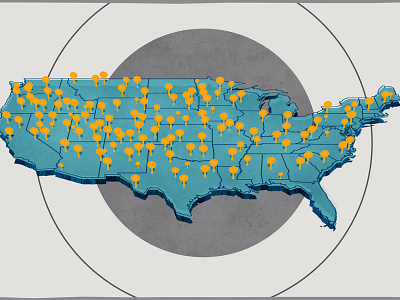 Education Style Frame 01 after effects animation education map markers style frames texture usa