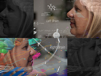 Left Brain / Right Brain Style Frames after effects brain storyboard style frames