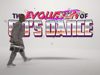 80's Dance Title 80s after effects dance style frame