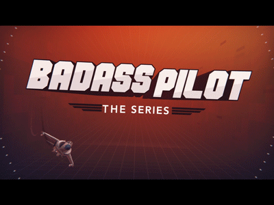 Badass Pilot Title Animation after effects animation harrier open pilot show title treatment