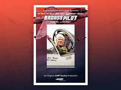 Badass Pilot - Poster aarp jet pilot poster top gun wip