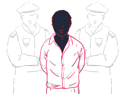 Arrest Sketch arrested illustrator photoshop police sketch