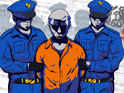 Arrested arrest illustration illustrator irs photoshop police