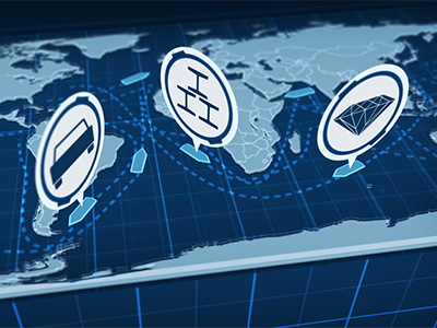 Digital Map Shipping Lanes