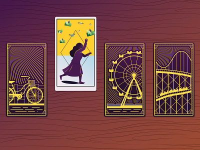 The Perfect Scam - Tarot Cards design editorial illustration illustrator psychic tarot card vector