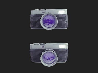 Low Poly Camera Icon Rebound 3d camera cinema 4d icons low poly render