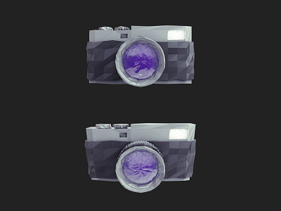 Low Poly Camera Icon Rebound