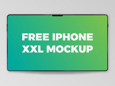 Free IPhone XXL Mockup concept free landing page landing page concept mock up mock up ui ux vector web website