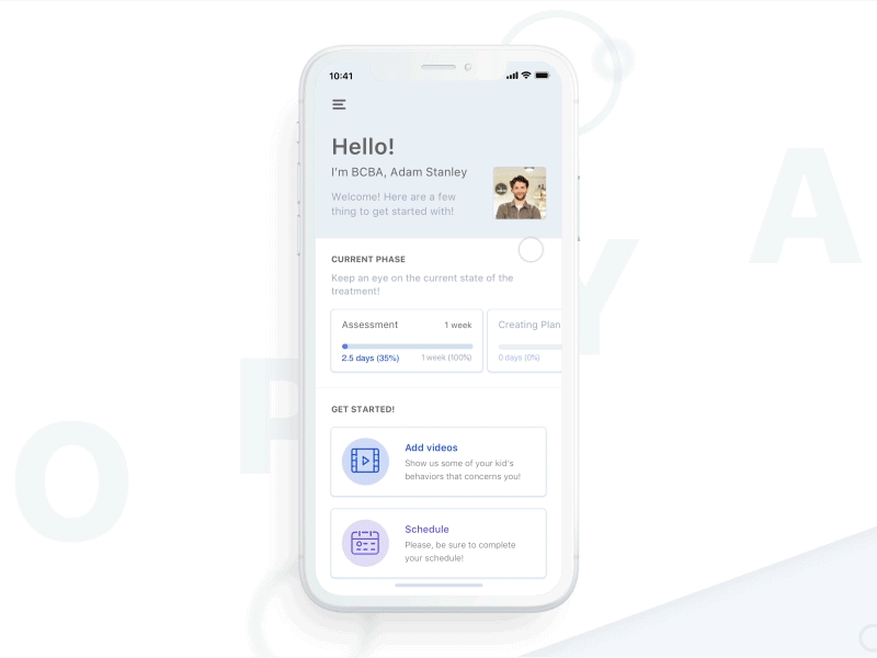 Mobile Interaction for Healthcare App app healthcare app interaction ios mobile product design ux