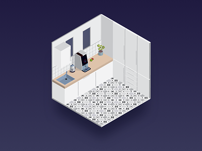 Agile 3d agile ai animation design illustration interaction isometric kitchen motion vector web