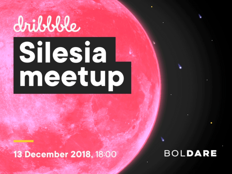 Silesia meetup branding cosmic illustration meetup space typography ufo ui web