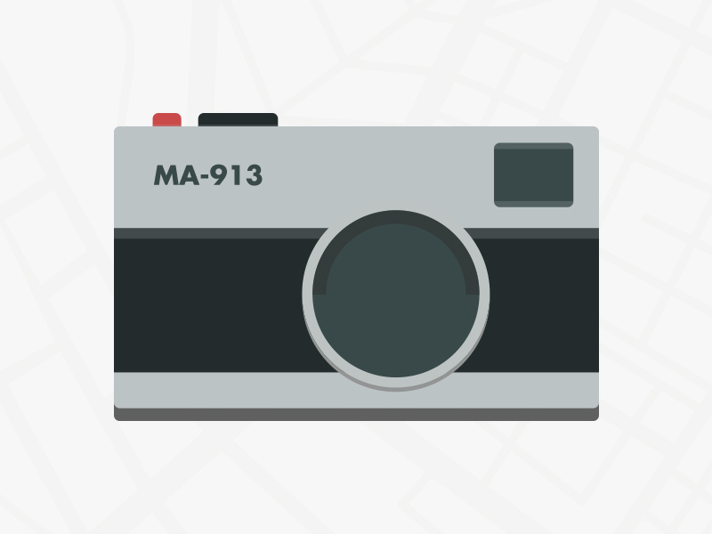 Camera illustration 35mm camera