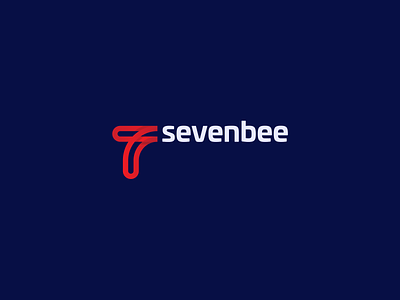 SevenBee Logo logo logo design seven startup typedesign