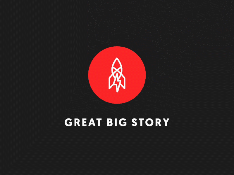 Great Big Story 3d animated logo animation gif logo animation logo reveal