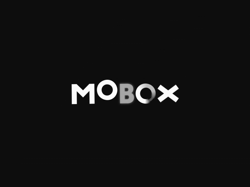 MOBOX animated logo animation gif graphics logo logo animation logo reveal minimal minimalism minimalist mobox