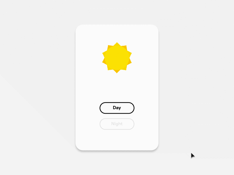 Day-to-Night - Microinteraction 03 animation design designer gif interaction micro microinteraction ui ux