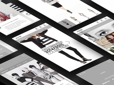 ALYSI | Website concept brand fashion italian mobile responsive ui ux website