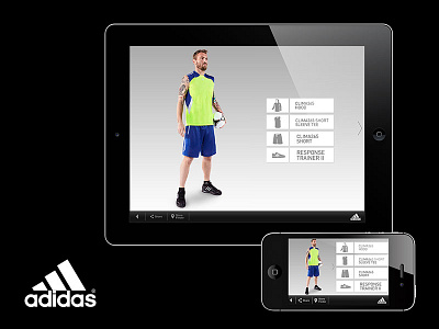 adidas training | app adidas app apparel derossi football sport ui ux