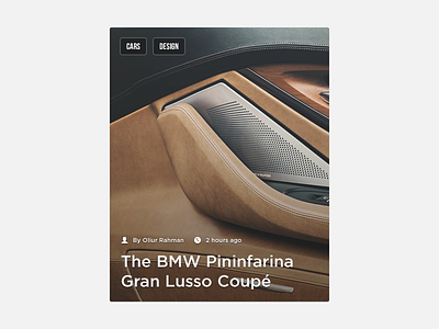 Post Pin blog bmw card cars design inspiration interface magazine online pin post ui ultralinx ux web