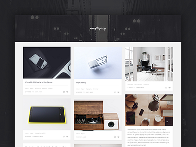 Profligacy classy clean design grid magazine masonry minimal theme tumblr ultralinx web