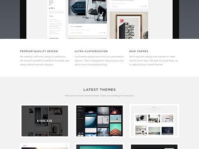 Theme Site Redesign by Oliur on Dribbble