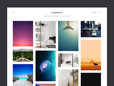 ImageBoard Tumblr Theme grid image masonry minimal theme tumblr ultralinx