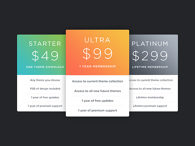 Theme Pricing classy color design minimal smart ultralinx web