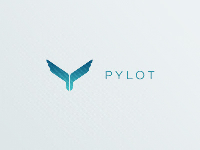 Pylot Logo clean gradient logo minimal ultralinx