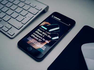 iPhone 6 News App 6 app blog content fullscreen ios iphone magazine minimal news