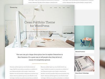 Minimal WordPress Portfolio Theme