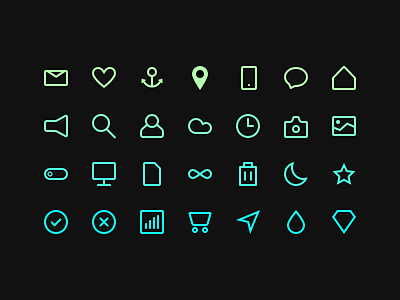 Icon Set - Free Download - Sketch black color dark download free icon icons ios minimal sketch