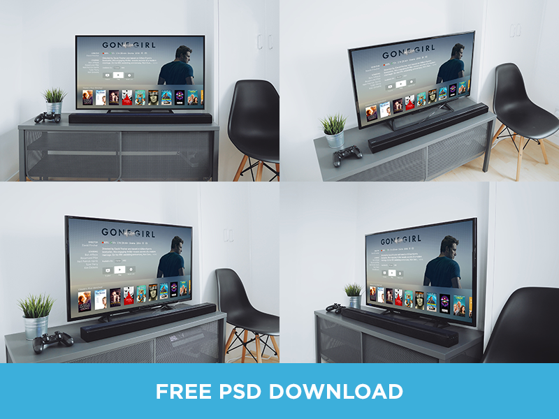 Download TV Mockups PSD Download by Oliur on Dribbble