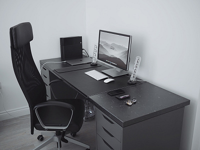 New Home Workspace home office portfolio setup workspace