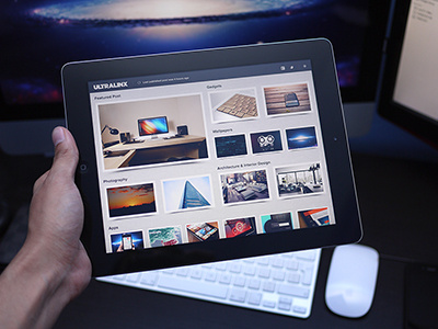 UltraLinx iPad App Concept app blog clean concept gallery images ipad screenshot ui ultralinx
