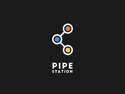 Pipe Station Logo app brand design drawing good icon idea identity illustration ios logo mark